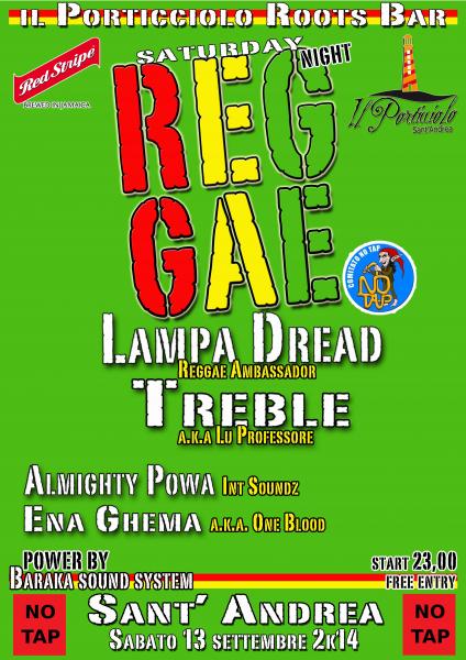 Reggae No TAP Treble lu Professore e Lampa Dread