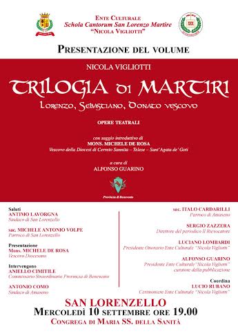 Trilogia dei Martiri Lorenzo, Sebastiano, Donato vescovo, opera del compianto mons. Nicola Vigliotti