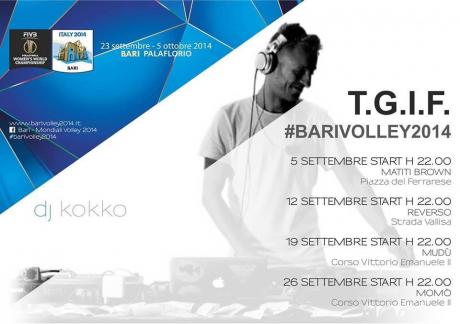 (T)HANKS (GOD (I)T'S (F)RIDAY - BARI VOLLEY 2014
