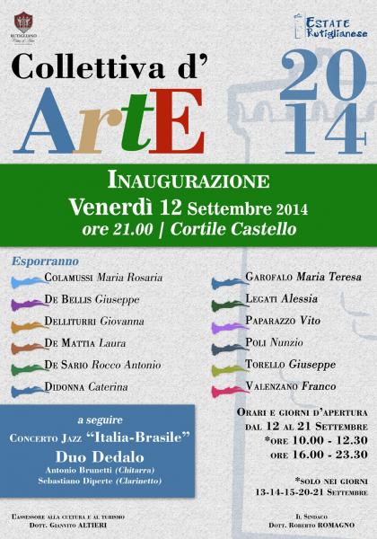 COLLETTIVA D’ARTE con concerto Jazz  “Italia-Brasile” del DUO DEDALO