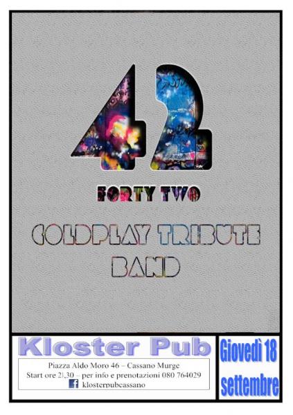 Forty Two ColdPlay Tribute Band