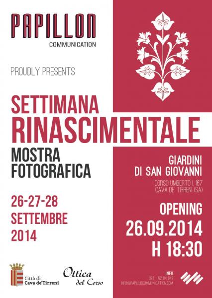 Mostra fotografica "Settimana Rinascimentale"