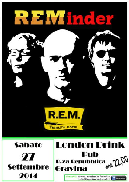 REMinder - R.E.M. Tribute Band alla Notte Bianca - Gravina (BA)