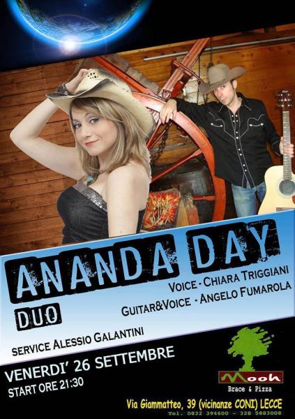 ANANDA DAY Acoustic Duo al Mooh - Lecce