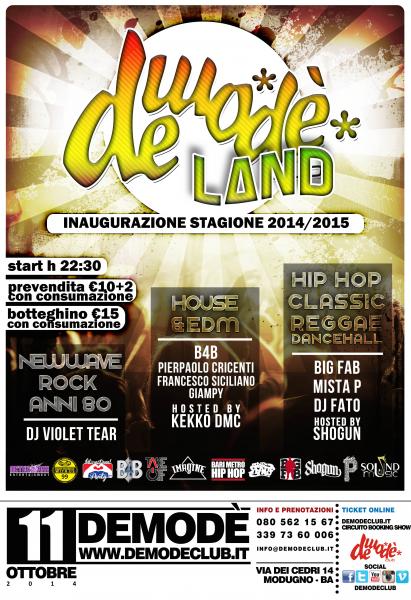 DEMODELAND - INAUGURAZIONE STAGIONE 2014/2015 by Demode Club