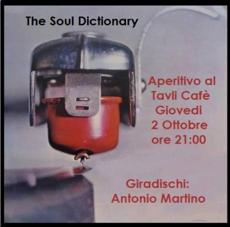 The Soul Dictionary vinile live set con Antonio Martino