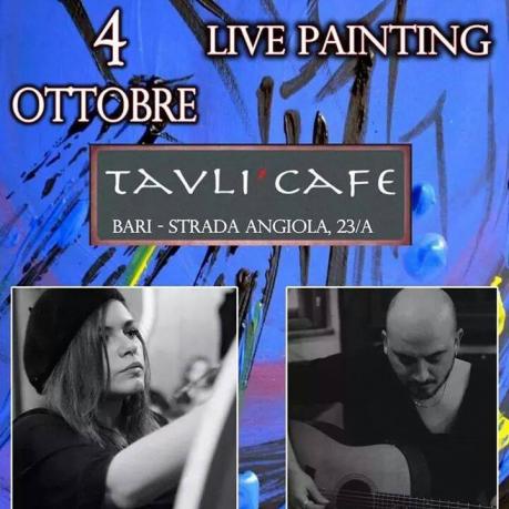 Live painting Licia Art e Luca Mazzotta music performance