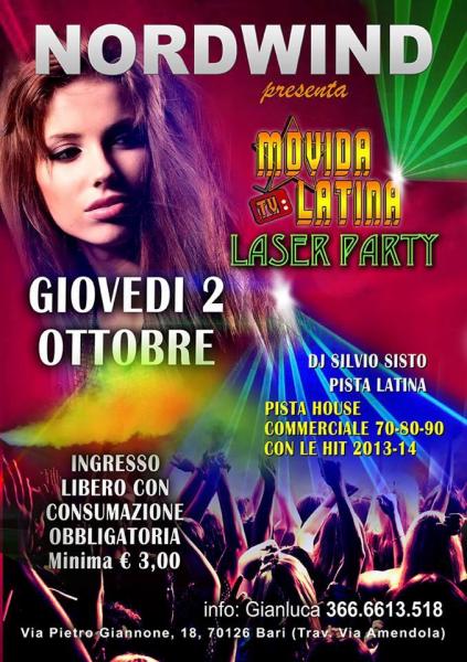 02/10 Movida latina Laser party al Nordwind