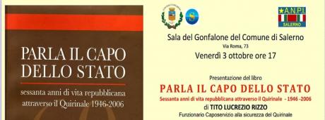 Presentazione del libro "Parla il Capo di Stato" del prof. Tito Lucrezio Rizzo