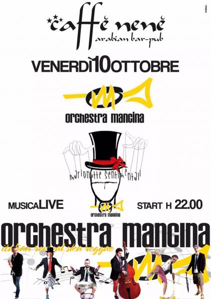 Venerdí live con L'Orchestra Mancina