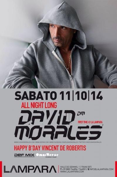 David Morales All Night Long alla Lampara Club