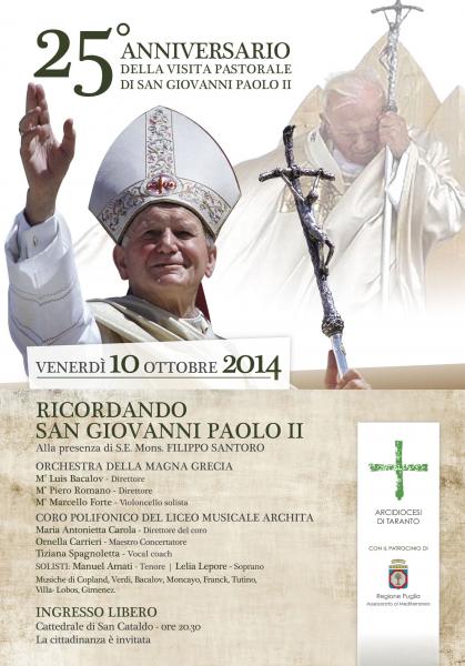Concerto gratuito “Ricordando San Giovanni Paolo II”