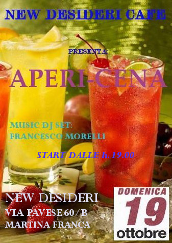 Aperitivo in musica al New Desideri