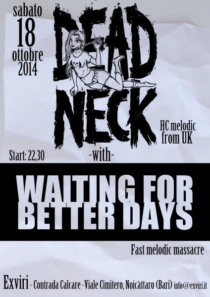PUNK NIGHT _ Dead Neck + WaitingForBetterDays