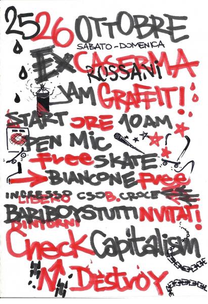 Jam Graffiti // 25-26 Ottobre // Ex-Caserma Liberata