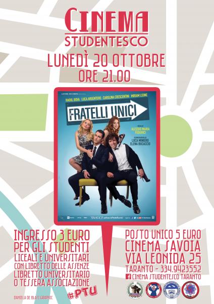 Cinema Studentesco presenta: "Fratelli Unici"