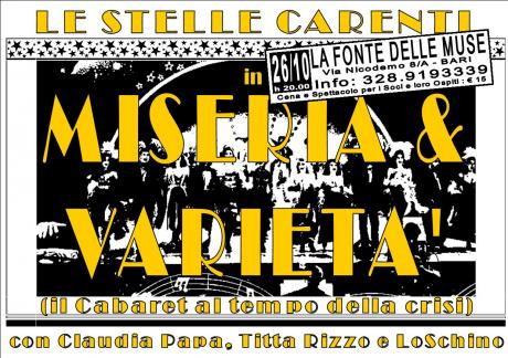 Miseria & Varieta' (il Cabaret al Tempo Della Crisi...)