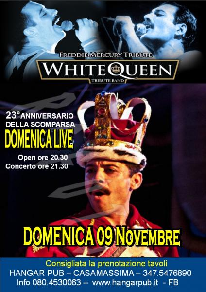 Domenica Live White Queen in concerto