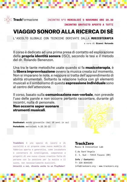 Incontro N°0 di Musicoterapia di Gianni Rotondo