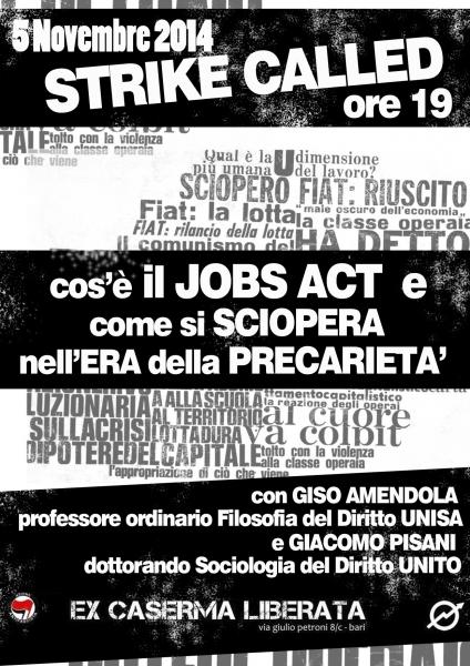 Strike called || Cos'è il JOBS ACT e come si sciopera nell'era della precarietà || con G. Amendola e