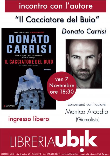 Donato Carrisi ospite alla libreria Ubik - Taranto - il Tacco di Bacco