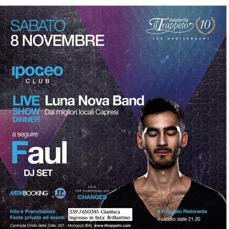 FAUL  & Live show dinner Luna Nova Band