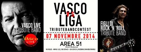 Vasco vs Liga, torna la "sfida" all'Area51 di Novoli. Sul palco VascoLive e Figli di Rock'n roll