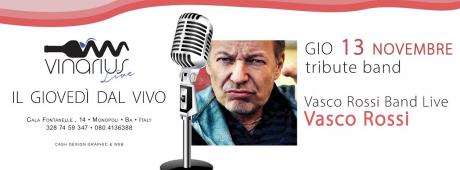 Giovedi 13 Novembre sul palco del Vinarius Vasco Band Live