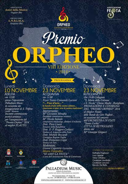 Premio Regionale "Orpheo" 2014