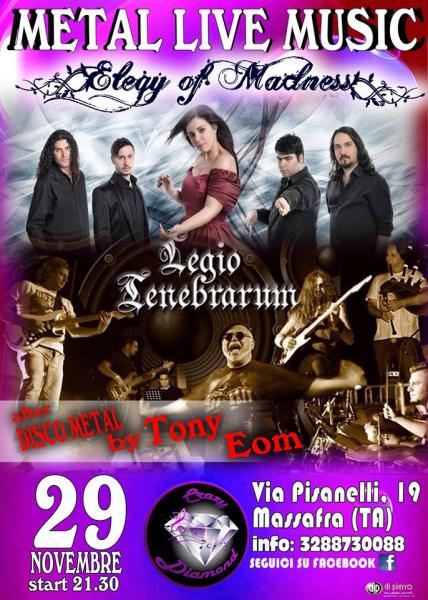 Metal live Music.... Legio Tenebrarum Elegy of Madness live at Crazy Diamond