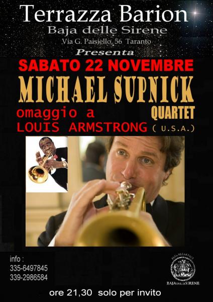 OMAGGIO A LOUIS ARMSTRONG - Michael Supnick U.S.A. quartet