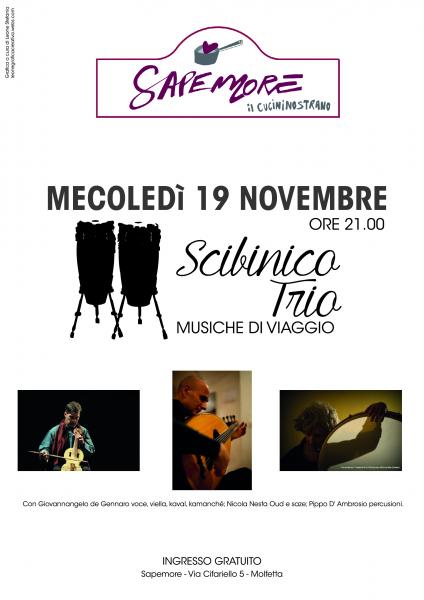 Concerto: SCIBINICO TRIO - Musiche di Viaggio