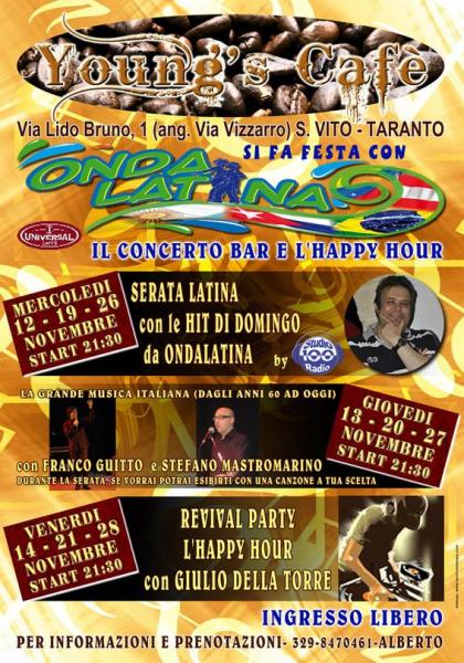 Young's Cafè Latino Mercoledi' 19