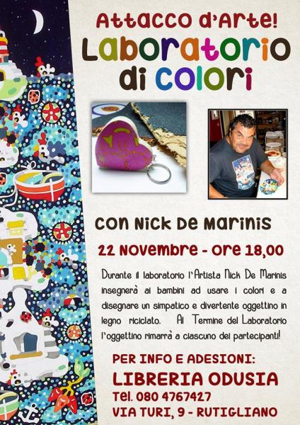 Laboratorio di colori con Nick De Marinis!