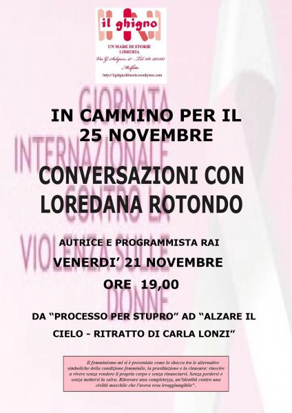 Loredana Rotondo femminista, programmista,regista e autrice della RAI a Molfetta