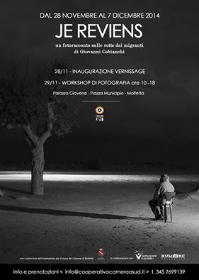 Mostra fotografica JE REVIENS di Giovanni Cobianchi