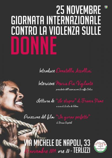 25 Novembre Giornata Internazionale Contro la Violenza Sulle Donne