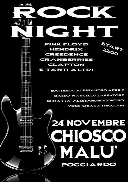 Rock Night live al Chiosco Malù - Poggiardo - MalùBeerFest
