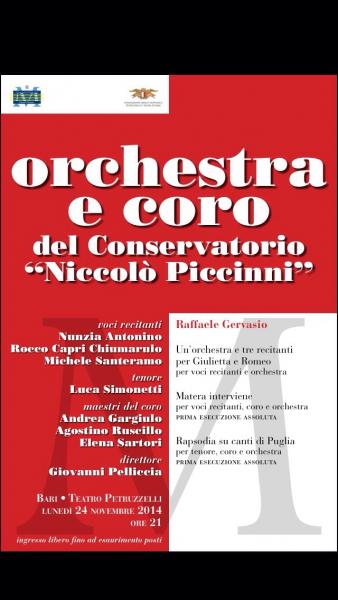 Orchestra e Coro del Conservatorio "N. Piccinni"