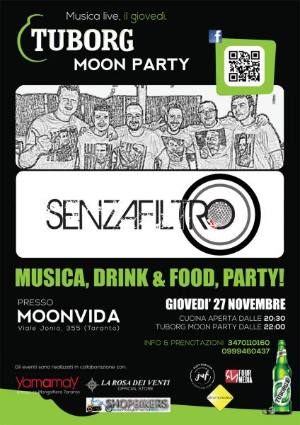 Senza Filtro Band live al Tuborg Moon Party