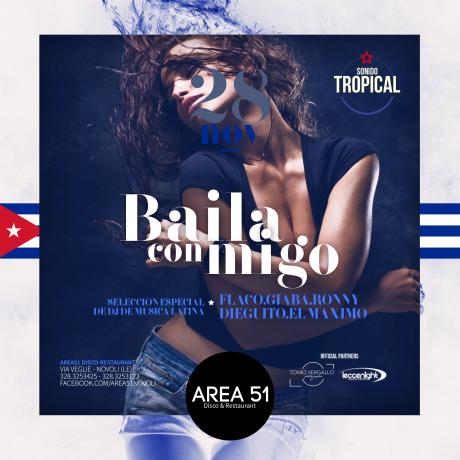 Venerdi "Baila Conmigo" all'Area51, in consolle lo staff di Sonido Tropical
