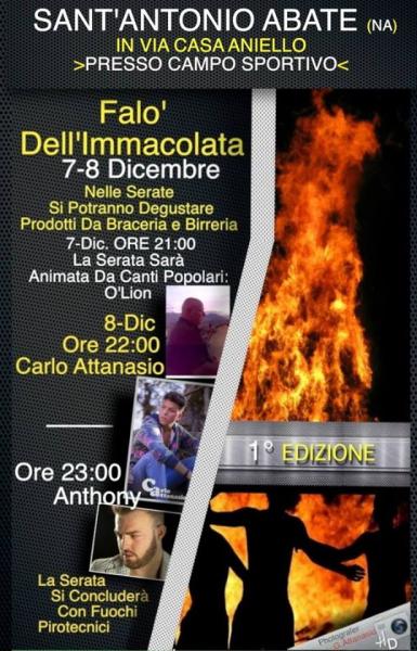 1°edizione Falò dell'Immacolata