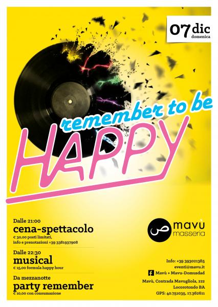 Remeber to be Happy