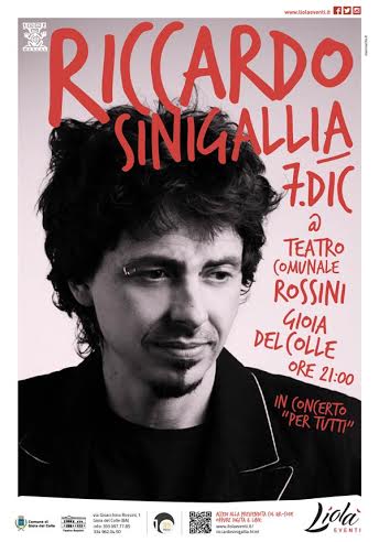 Riccardo Sinigallia in concerto a Gioia del Colle