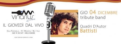 Giovedì 4 dicembre sul palco del Vinarius i "Quadri d'autore" tribute band Lucio Battisti