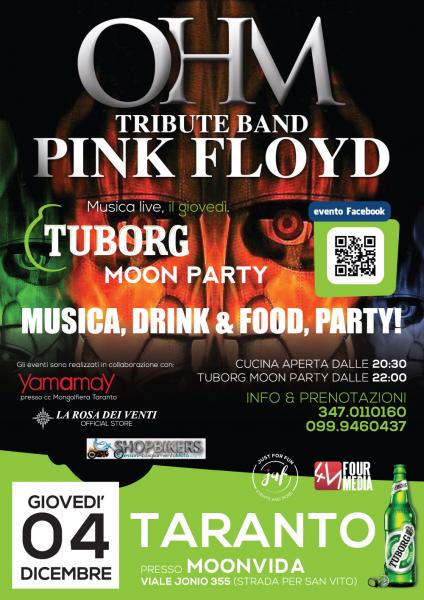 OHM (Tribute Band Pink Floyd) live al Tuborg Moon Party - presso Moonvida