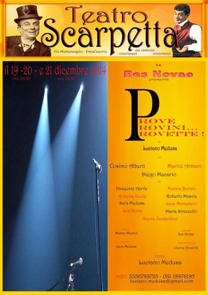 Commedia: Prove provini e provette