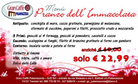 PRANZO DELL'IMMACOLATA evento 8 dicembre
