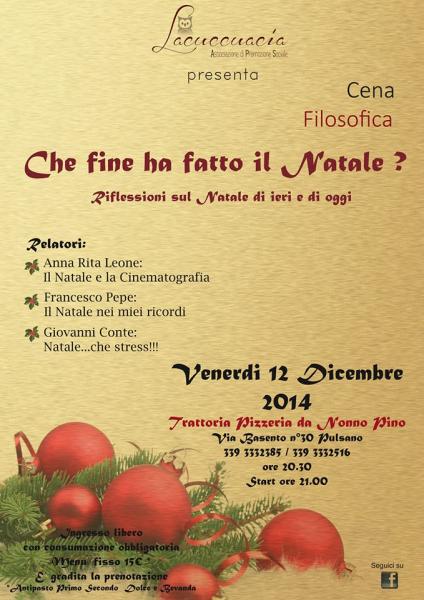 Cena Filosofica - Che fine ha fatto il Natale?