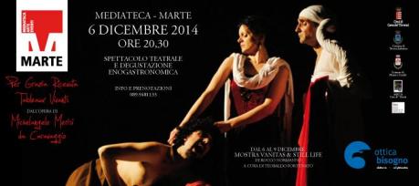 Per Grazia Ricevuta - Teatri 35 compone dal vivo al Marte le Opere del Maestro della Pittura Italiana
